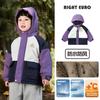 Outwear de Algodão com Capuz de Veludo para Meninos Europeus Inverno Novo Roupas Infantis Bebê Infantil Tops Quentes Outwear de Algodão