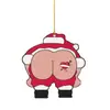 Nuevos Productos Transfronterizos, Divertidos Colgantes de Navidad, Colgantes Creativos Planos de Acrílico para Árbol de Navidad, Decoraciones para Fiestas Navideñas