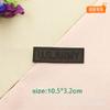Pegatinas autoadhesivas de tela para remendar ropa, parche bordado con logotipo negro, aplique para chaqueta de plumas, sello bordado, subsidio para reparación de planchado.