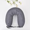 Almohada de partículas de espuma Liangpin almohada en forma de U sin estampado almohada para el cuello almohada de viaje almohada para acostarse almohada para la cintura entrega de una pieza