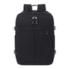 Mochila de negócios grande capacidade cor sólida transfronteiriça textura bolsa de viagem armazenamento multicamadas bolsa para computador mochila atacado