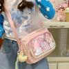 Bolsa Pequeña con Forma de Estrella de Cinco Puntas para Snacks, Estilo Anime Japonés, Bolsa Transparente con Forma de Barra de Grano, Bolso Cruzado Pequeño de un Solo Hombro para Mujer, Bolso de Mujer