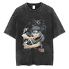 T-shirt Streetwear Europeia Transfronteiriça Masculina Camiseta Harajuku Japonesa
