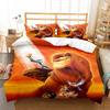 Conjunto de Capa de Edredom Três Peças O Rei Leão Simba Desenho Animado Impressão Digital 3D Roupa de Cama Comércio Exterior Transfronteiriço Dropshipping