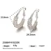 Brincos Tendência Moda Europeia e Americana Banhados a Ouro 18K em Cobre com Toque de Luxo, Cesta de Prata Incrustada com Zircônia, Brincos Simples e Versáteis