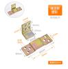 Dobradiça de cama Fivela de pino de cama Móveis Cama invisível Conector de suspensão de cama resistente Parafuso Fivela de suspensão Dobradiça de cama Dobradiça de menino de cama