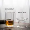 Taza de Feria Transparente de Doble Capa, Taza de Feria Aislada Grande y Pequeña, Juego de Té Kung Fu, Colador de Té con Filtro, Divisor de Té