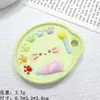 Acessórios de resina diy de desenho animado placa de garra de gato cor sólida clipe de cabelo de gel creme feito à mão adesivo de geladeira fivela de sapato patch para bolsa
