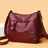 Bolsa de Mãe Textura de Couro Macio Retrô Bolsa Feminina 2026 Nova Casual Versátil Multicamadas Grande Capacidade Ombro Único Transversal