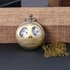 AliExpress reloj de bolsillo de bronce nostálgico de ojos grandes y boca grande reloj de cuarzo de calavera una generación de 8886