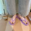 Chanclas para Mujer Verano Nuevo Estilo Coreano Ins Trendy Ropa Exterior Sandalias de Playa Flip-Flops Sencillas para Pareja 688Ss