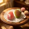 Bolo de Sobremesa Francês Comida em Miniatura Brinquedo Decoração de Cena de Padaria Enfeites Modelo Acessórios DIY Chaveiro