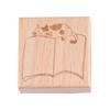 Sello original de luz retro para cuenta de mano, serie de cajas de mensajes, lindo gato, marco de guirnalda, decoración para cuenta de mano, sello de impresión 6