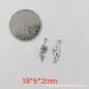 1-37 Prata Velha Retro Shanxi Espaçador de Duas Orelhas Acessórios DIY Pulseira de Prata Sanqi Pulseira Brinquedo Acessórios de Ornamento