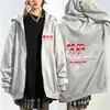 Moletom com zíper tema da equipe da World Tour 2026, merchandise do BTS, moletom de corte solto