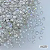 Zircônia Branca Fundo Plano Nail Art Mini Pequena Zircônia Pequena Decorações Mistas Strass de Nail Art Brilhantes Super Brilhantes Atacado