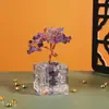 Árvore da Fortuna de Citrino Personalizada Decoração de Mesa de Escritório Decoração de Escritório Presente Árvore da Fortuna de Ametista
