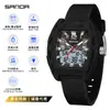 Reloj Juvenil Sanda Doble Zona Horaria Luminoso Multifuncional Unisex Electrónico Moda Tendencia Cronógrafo