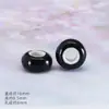 Suministro Transfronterizo de Cuentas Cerámicas Planas de Colores con Agujero Grande, Accesorios para Ropa, Cuentas Espaciadoras, Accesorios para Joyería DIY de Pulseras, Accesorios con Cuentas