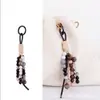 Pingente Chaveiro Bolsa de Contas Estilo Wenqi Acessórios Decoração Interior de Carro Personalizável com Contas de Várias Cores