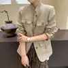 Diseño Estilo Old Money, Chaqueta Clásica Elegante con Cuello Alto para Mujer, Nueva Moda Primavera y Otoño 2026 Chaqueta Simple de Trabajo