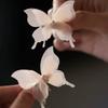 Horquilla electrónica de mariposa, fina como las alas de una cigarra, accesorio para el cabello, estilo Super Hada Mori, decoración retro de malla para selfies, horquilla para la cabeza de una dulce niña.