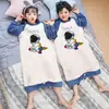 Saco de dormir de franela para niños con diseño de astronauta para otoño e invierno, a prueba de patadas, mono pijama de invierno para niños y niñas, forro polar de coral
