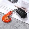Llavero de pvc llavero de punto llavero personalizado simulación comida juego mariscos barbacoa llavero de coche juego de comida al por mayor