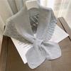 Chal Escamas de Pescado Tejido Cruzado para Mujer Bufanda Exterior Pura para Hombro para Verano Hueco de Gama Alta Todo Fósforo Protección del Cuello Chaleco Pequeño