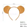 Diadema Animal con Tres Orejas de Oso, Accesorio para el Cabello para Actuación de Danza, Diadema de Mapache para Niñas, Accesorio para el Cabello para Niños con Banda Ancha