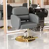 Silla de Salón de Moda para Peluquería, Silla para Barbería con Elevación y Giro, Silla de Corte de Pelo a la Moda, Corte de Pelo de Lujo Ligero, Silla para Permanente y Tinte