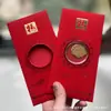 Oro Puro 999 Princesa, ¡Por Favor Hazte Rica! Nuevo Estilo Sobre Rojo Pegatina para Teléfono Regalo para Reunión Anual de la Empresa Contrato