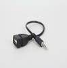 Adaptador de coche 3.5 a USB hembra cable de audio OTG para coche aux3.5 aux a USB hembra conexión de disco U