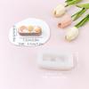 Molde de silicona para pastel pequeño de fresa y naranja, simulación de mousse de chocolate, decoración de pasteles, molde para hornear, herramienta de adorno