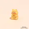 Oso de Mantequilla Lindo de Dibujos Animados 3D de Resina Accesorios Pequeños Hechos a Mano Bricolaje Decoración de Escritorio de Computadora Materiales para Coche