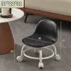 Taburete Giratorio con Respaldo para Uso Doméstico, Adecuado para Apartamentos Pequeños, Silla Móvil para Sala de Estar, Silla Amigable para Niños para Aprender a Caminar, Silla Giratoria
