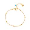 Estilo Ins Europeu e Americano Nova Chegada Tornozeleira Moda Simples Pingente de Estrela Tornozeleira Feminina Elegante Estrela de Cinco Pontas Joia de Pé para Praia