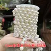 Fio de Pérolas para Casamento Tubo Rolo Corrente de Contas Conectadas DIY Decoração de Salão de Casamento Materiais para Arranjo de Cena Cortina de Pérolas