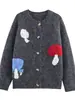 Venta al por mayor transfronteriza Verano 2025 Nuevo estilo europeo y americano para mujer Cardigan de punto con botones estilo falda corta