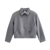 Chaqueta de nicho moderna estilo americano para hombre, nuevo modelo otoño 2025, chaqueta corta casual holgada con cuello de solapa, ropa exterior para hombre