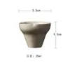 Miyuan Ceniza de Hierba Color Puro Cerámica Gaiwan Taza de Té Taza de Maestro Set de Té Kung Fu Colección Set de Accesorios Simples para Ceremonia de Té