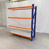Estanterías de Almacenamiento Medianas de 300Kg/200Kg, Estanterías de Almacén Engrosadas, Estanterías Metálicas de Almacenamiento de 4 Niveles para Entrega Urgente de Comercio Electrónico