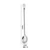 Cuchara de acero inoxidable, cuchara de café de diamante de cristal, cuchara para mezclar de mango largo, tenedor para fruta, cuchara de postre, tenedor para cóctel, cuchara para hielo