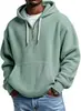 Nueva sudadera con capucha y media cremallera de gofres, color liso, casual, de moda, para hombre, primavera y otoño, transfronteriza europea y americana