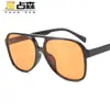 Nuevas Gafas de Sol de Doble Puente con Montura Grande Transfronterizas Europeas y Americanas Gafas Multicolores de Moda Ins para Hombres Gafas de Sol de Moda Retro para Mujeres