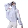 Ropa de protección solar con costuras de colores en contraste, abrigo con capucha de seda fina de verano para mujer, ropa de protección solar de alta gama de talla grande