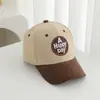 2026 Nueva Gorra de Béisbol de Bloques de Color Versátil de Moda para Niños y Niñas, Gorra Elegante con Visera para Salidas