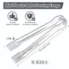Venta Directa Precio de Fábrica Pinzas para Hielo Transparentes de Plástico Pinzas para Hielo Transparentes de Plástico Amazon Transfronterizas Pinzas de Plástico Dentadas para Buffet