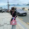 Bolso de Hombro Calle E Sexy Y3K Rosa Yabi Papel Dupont Gran Capacidad Bolsa de Compras Tote Bolso de Hombro