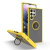 Para Samsung s23ultra ring bracket caso de telefone móvel s22 carro choque magnético cor fosca capa protetora anti-queda
